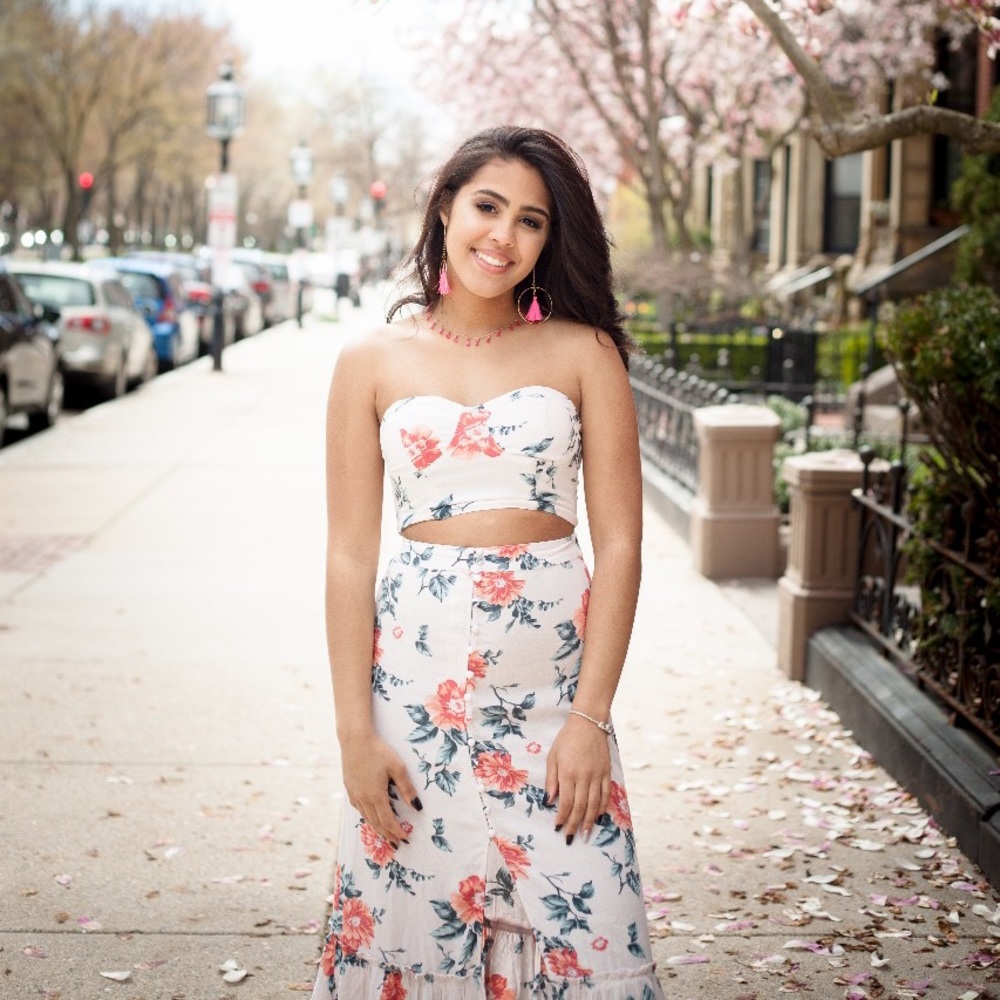 American Egale crop top and matching skirt